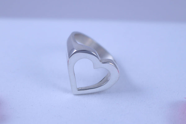 Open Heart Pinky Ring